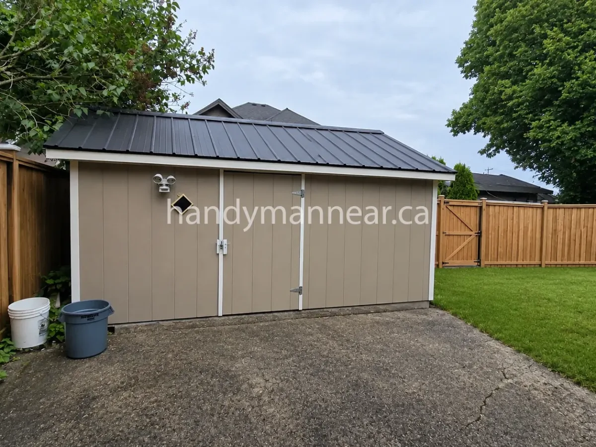Backyard Storage & Fence Repair