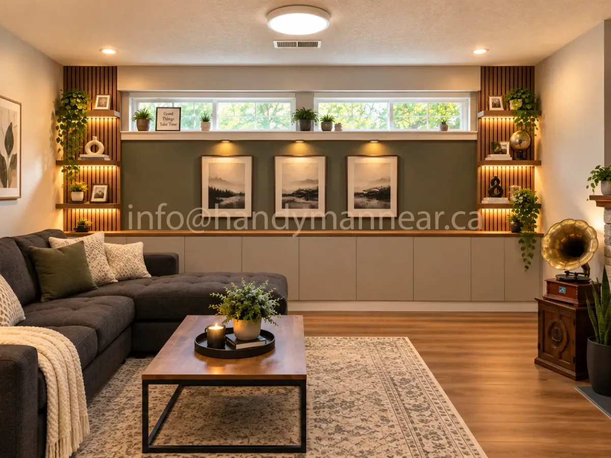 Basement Living Room Renovated